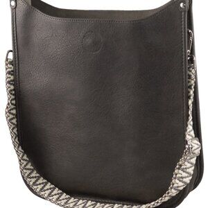 NWOT BAGS by PINAFORE VEGAN LEATHER CROSSBODY with GUITAR STRAP